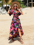 printed-surplice-short-sleeve-maxi-dress OhSoStyled - Sophia's Style in Green-3